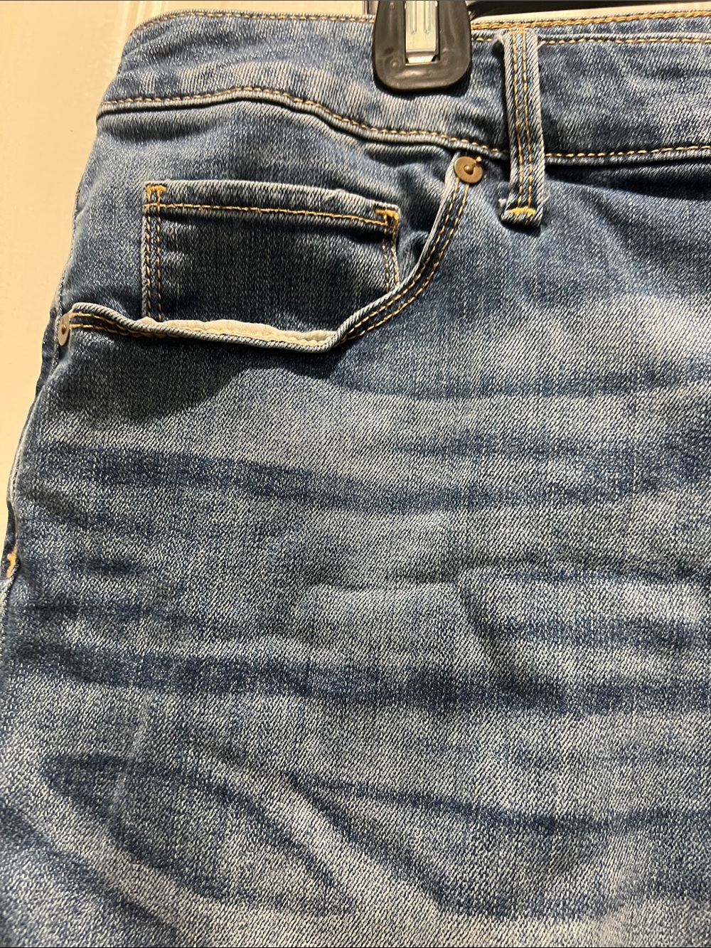 Ava & Viv Distressed Blue Denim Shorts - Picture 8 of 8